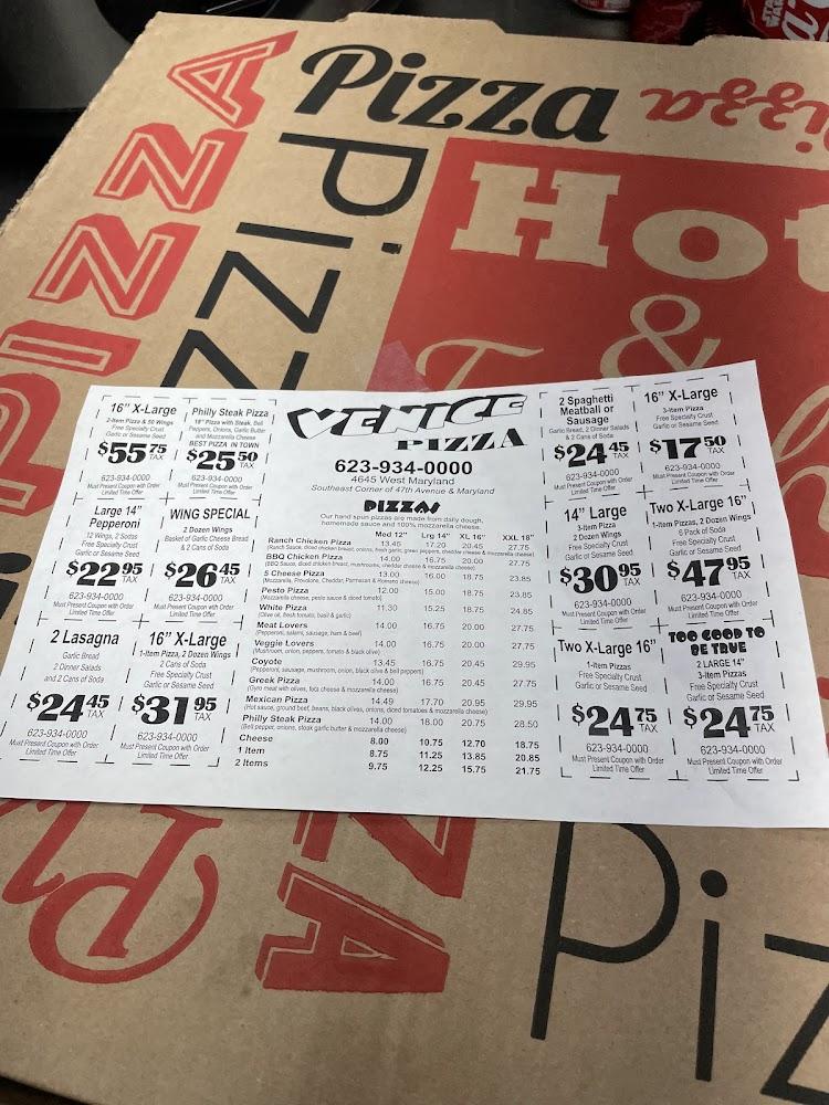 Venice Pizza Menu image 4