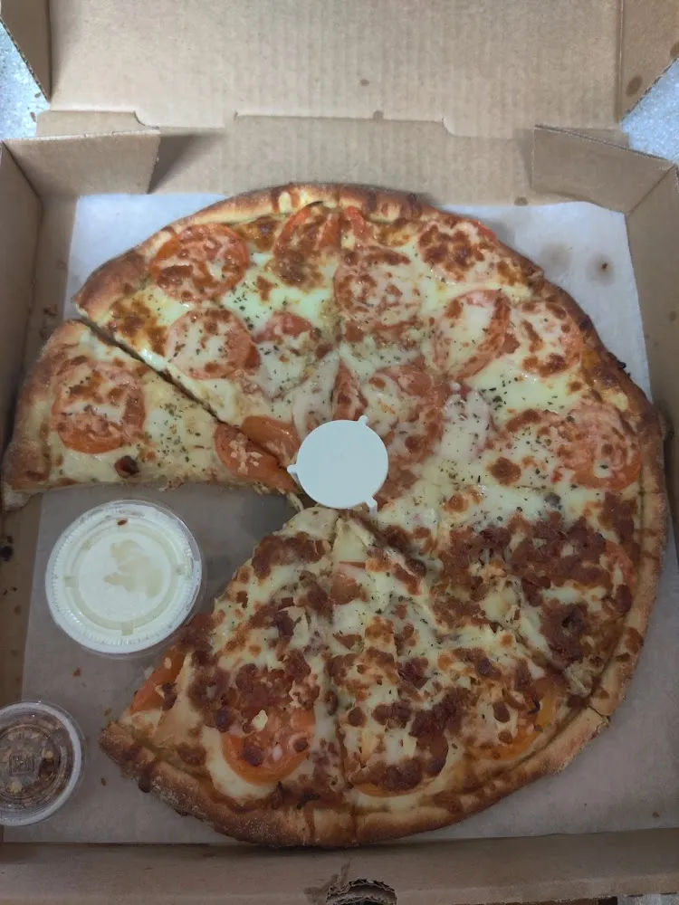 Pizza with Extra Cheese and Extra Sauce